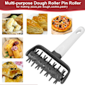 Miniatyrbild 3 av 5: Grå Plast Pizzadegvals Perforator Pizzadegkutter Hemverktyg Pizza Tillbehör för Kakor Paj, Bakverk, Bröd