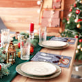 Miniatyrbillede 5 af 5: 4 Styk Jule-Filt Bestikholdere, Julebestikpose, Julebestikholder, Julemandskostume Bestik, Julebestikpose Dekoration