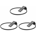 Pikkukuva 1 / 5: Metallikukkaruukun seinäkiinnikkeet ruuveilla puutarhapatioon, 11 cm, 3 kpl