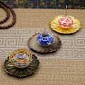 Miniatyrbillede 5 af 5: 2 stk. Røgelsesbrænder Lotus Røgelsesholder Røgelsesbakke til Røgelsespinde