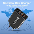 Pikkukuva 5 / 5: Nopea lataus 3.0 USB-seinälaturi ja USB C -kaapeli, QC 3.0 30W/6A 4 portin nopea