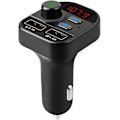 Pikkukuva 1 / 5: Auton Bluetooth Fm -lähetin, langaton mp3-soitin, jossa on kaksi USB-porttia, tukee Tf-korttia/usb-muistitikkua
