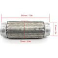 Miniatyrbild 2 av 4: Flexibel Avgasslang Heavy Duty Rostfritt Stål Avgasslang Universal Fram Avgass Flexibel Fog Reparationsrör (51mm x 200mm)