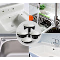 Pikkukuva 3 / 3: 5 kpl VALKOINEN REIKÄKORKKI TUKKEEN UPPOALLEEN BIDET-REIKÄPARI TUKKI, musta