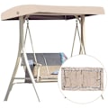 Pikkukuva 2 / 4: Vaihdettava katto puutarhakeinuun Universaali keinukatto Kuistin keinutuoli Penkki Puutarhatuoli 191 X 120 Cm,beige