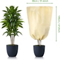 Miniatyrbillede 2 af 3: Vinterdække til Planter, Ikke-vævet Vinterdække Frostbeskyttelse til Potteplanter og Roser (120x80cm) - 2 Styk