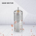Pikkukuva 5 / 5: 1 kpl 25 mm DC 12 V GA-370 hidas metallivaihdemoottori sähkölukkoon