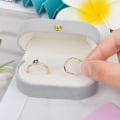 Miniatyrbillede 4 af 5: Ringeæske, Elegant Ringeæske, Bryllupsringeæske, Smykkeæske til Piger, Fløjlsringeæske, Smykkeorganisator til Forlovelse, Bryllup og Opbevaring af Ringe