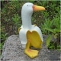 Miniatyrbillede 1 af 4: Havefigurer til havedekoration, kreative bananand-figurer i harpiks