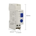 Miniatyrbillede 3 af 5: ALC18 Switch HC18A DHC18A Elektronisk Timer Trappetimer 230v Max Belastning 2300W DIN Skinne Montering