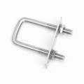 Miniatyrbilde 2 av 4: 4 stk U-bolter 66 U-bolt 80 x 50mm, rustfritt stål U-bolt med mutterplate