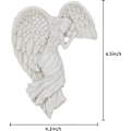 Miniatyrbillede 3 af 4: Engel Statue Dørramme Dekoration, Kreativ Resin 3D Engel Statue