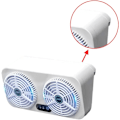 Miniatyrbillede 2 af 5: USB dobbelt hoved bil udstødningsventilator bil køleværktøj bil udstødningsventilator ventilatio
