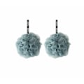 Miniatyrbild 1 av 3: 2PCS badblomma badbollar, gnugga badskum badhandduk, enfärgad badblomma
