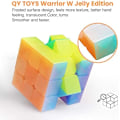 Miniatyrbild 3 av 4: Toy Warrior W 3x3 Speed ​​Cubic Jelly 3x3x3 Magic Cube Puzzle transparent p