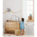 Miniatyrbilde 3 av 5: Lerretskurv for klesvask, barnekurv for klesvask, oppbevaringskurver for baby til hjemmedekor, stellekurv, leketøyarrangør