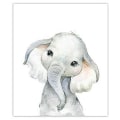 Miniatyrbillede 2 af 5: Billeder og lærred, plakater til børneværelset - Baby dreng eller pige plakater - Safari dyr i junglen - Vægdekoration, A4 (4 stk.)