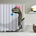 Miniatyrbillede 2 af 5: Sød Dinosaur Bruseforhæng