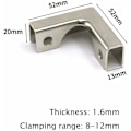 Miniatyrbild 2 av 5: 8 st metallglasklämmor, hörnfästen, aluminiumlegering glashållare för A