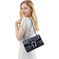 Pikkukuva 2 / 5: Naisten crossbody-olkalaukku - käärmeennahkainen nahkainen messenger-laukku