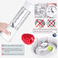 Miniatyrbillede 3 af 5: Bærbar Blender, Rejseblender Smoothie Maker 480ml Usb Genopladelig Juicer Mixer 100w Mini Personlig Frugtblender Med 6 Rustfrie Stålblad
