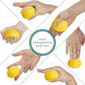 Miniatyrbild 4 av 5: Handgrepp Styrketräning Stressboll Handterapiballar Handrehabilitering Fingerträningsutrustning Mjuk Boll för Handträning