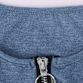 Miniatyrbillede 3 af 3: Dame Langærmede Skjorter, Casual Solid Zipper Tunika Skjorter Fashion Langærmede V-hals Knap Dekorere Bluse Tees XL