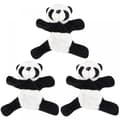 3 st Panda Kylskåpsmagneter Cartoon Kylskåpsmagnet Plysch Panda Kylskåpsdekal
