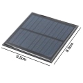 Miniatyrbillede 2 af 5: Solcellepanel-oplader, bærbar solcellepanel, energibesparende, 9,5*9,5 cm