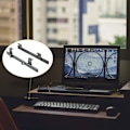Miniatyrbillede 2 af 4: Skuffeskinner 350mm Skuffeskinne Kuglelejeskinner til Tastatur Skuffe (1 Par) Sort