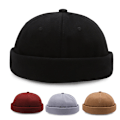 Miniatyrbillede 5 af 5: Bordeaux Hat Cap Rullet Visor Beanie beanie sort