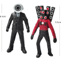 Miniatyrbillede 3 af 4: 12 stk. Skibidi Battle Actionfigurer Sæt, Skibidi Toilet Action Figur Horror Tegneseriefilm Karakter Actionfigur Model til Børns Fødselsdagsfest Kagepynt Halloween Fester Dekoration