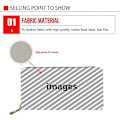 Miniatyrbillede 3 af 5: Farverig pote, sød print, dame RFID stor kapacitet læder clutch