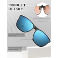 Miniatyrbillede 3 af 5: 3 par store polariserede clip-on solbriller store anti-reflekterende TR9