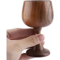 Miniatyrbild 3 av 5: Träkopp, handgjord trävinbägare Vattenkopp Träkaffekopp