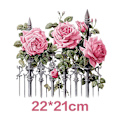 Miniatyrbild 2 av 3: Transferpapper - Mjuk rosa - Romantiska mönster - Kläder - Färgglada - 10