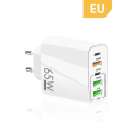 Pikkukuva 1 / 2: 65w Pd-laturi USB-älypuhelimen lataussovitin, valkoinen