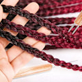 Pikkukuva 3 / 5: 6 kappaletta Dreadlock-virkkuukoukkua 0,5 mm 0,75 mm Hiusten Dreadlock-neula