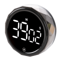 Miniatyrbilde 1 av 5: Kjøkken Timer Digital Timer med Stoppeklokkefunksjon og Nedtelling Aluminium