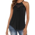 Miniatyrbilde 2 av 5: Kvinners sommer singlet spaghetti stropp blonder flytende tank top slip skjorte,XL