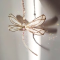 Miniatyrbilde 1 av 5: Regnbue Sol Fanger Dragonfly Krystall Sol Fanger for Hage, Hjem