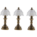 Miniatyrbillede 1 af 5: 3 stk. Dukkehus Sengelampe Miniature Lampe Mini Sengelampe Min