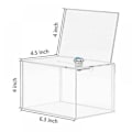 Miniatyrbillede 4 af 5: Akryl Donation Box - Kasse til Afstemning, Velgørenhed, Afstemninger, Undersøgelser