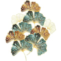 Miniatyrbild 1 av 4: GINKGO BLAD Väggdekaler Guld/Brun/Grön I Självhäftande Väggdekal Växter Gräs I Dekoration för Vardagsrum Sovrum Badrum Kök Hall