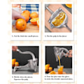 Miniatyrbillede 3 af 5: Citronpresser, ny rustfri stål manuel frugtpresser Heavy Duty Alloy Citron