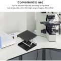 Miniatyrbilde 5 av 5: Lab Jack Stativ Bordløft Laboratorieløftbord Aluminiumslegering Lab Løfteplattform Stativstativ Lab-Lift Løfter Manuell Kontroll Justerbar Høyde (Svart)