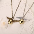Miniatyrbillede 1 af 4: Harry Potter Armbånd - Gylden Snitch - Gylden Snitch - Sølv，guld,2 stk