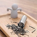 Miniatyrbillede 4 af 5: Te-infuser til løs te - sød te-si kugle i rustfrit stål med ekstra fint net