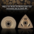 Miniatyrbild 3 av 4: Oscillerande sågblad, 100 st Multiverktygsblad, Tillbehörssats för sågblad, Universella oscillerande multiverktyg