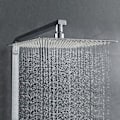 Miniatyrbillede 4 af 5: Brusehoved i rustfrit stål - Vandsparende brusehoved, firkantet brusehoved Universal Rain Shower Head Thread, 360° roterbar, 30° hældning